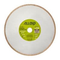 Круг відрізний Alloid алмазний, з суцільною кромкою, 230мм (DS-7230K)
