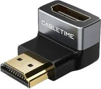 Перехідник CableTime 8K HDMI (M) - HDMI (F) 90° кут (CP41G)