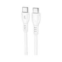 Кабель Type-C - Type-C, 1 м, White, Wibrand Boa, 60 Вт, 3A (WI.DC/BO1W-CC)
