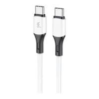 Кабель Type-C - Type-C, 1 м, White, Wibrand Mamba, 60 Вт, 3A (WI.DC/MA1W-CC)