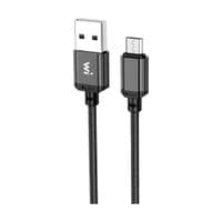 Кабель USB 2.0 AM - microUSB (5P), 1 м, Black, Wibrand Cobra, 2.4A (WI.DC/CO1B-UM)