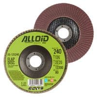 Круг зачистний Alloid торцевий, пелюстковий, 125мм, зерно 240, T27 (FD-125240)