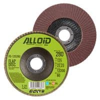 Круг зачистний Alloid торцевий, пелюстковий, 125мм, зерно 280, T27 (FD-125280)