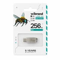 Флеш накопичувач USB 256Gb Wibrand Bee, Black, Type-C / USB 3.2 Gen 1 (WI3.2TC/BE256TC039S)