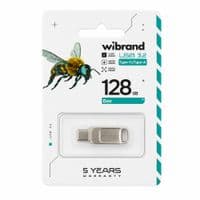 Флеш накопичувач USB 128Gb Wibrand Bee, Black, Type-C / USB 3.2 Gen 1 (WI3.2TC/BE128TC039S)