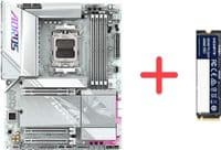 Материнська плата GIGABYTE X870E AORUS ELITE WIFI7 ICE sAM5 X870 4xDDR5 M.2 Wi-Fi BT HDMI Typc-C ATX Біла