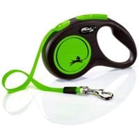 Повідець для собак Flexi New Neon стрічка S 5 м/ 15 кг зелений (4000498032015)