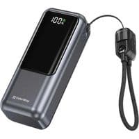 Універсальна мобільна батарея 10000 mAh, ColorWay "Urban", Grey, 22.5 Вт, 1xType-C (PD3.0) / 1xUSB (QC4.0), цифровий LED дисплей (CW-PB100LP03GR)