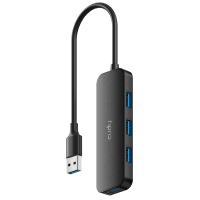 Хаб USB 3.0 Type-A -> 4хUSB 3.0 черный Cudy