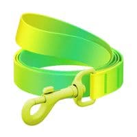 Повідець для собак WAUDOG Nylon Recycled градієнт, кольоровий карабін, M Д-122 см салатовий (47135)