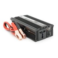 Інвертор напруги PI 1500ВА(900Вт), 12/220V, approximated, 1 універсальна розетка, клем + крокодили