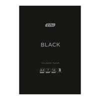Кольоровий папір ZiBi двусторонній BLACK, А4, 14 аркушів, 7 кольорів (ZB.1909-01)