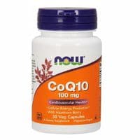 Антиоксидантный коэнзим Q10 от Now Foods с ягодами боярышника, 100 мг, 30 шт. (NF3210)