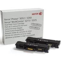 Тонер картридж Xerox PH3052/3260/WC3215/3225 Black (2*3000 стр) Двойная упаковка