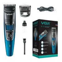 Триммер VGR V-052, 1 насадка, регулятор висоти, аккумулятор 500mAh, Black, Box