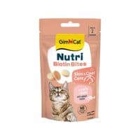 Витамины для кошек GimCat Nutri Biotin Bites для улучшения состояния кожи и шерсти с биотином 40 г (4002064428031)