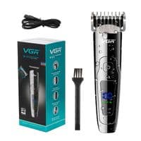 Триммер VGR V-072, 1 насадка, LED display, 7500 RPM, аккумулятор 1200mAh, Silver, Box