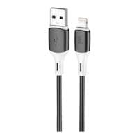 Дата кабель USB 2.0 AM to Lightning 1.0m silicone black Wibrand (WI.DC/MA1B-UL)