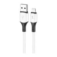 Дата кабель USB 2.0 AM to Lightning 1.0m silicone white Wibrand (WI.DC/MA1W-UL)