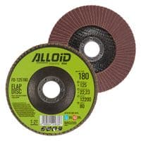 Круг зачистний Alloid пелюстковий, торцевий, 125мм, зерно 180, T27 (FD-125180)