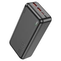 Зовнішній акумулятор HOCO J101B 30000mAh, USB+Type-C, 2A, Чорний, 0.660 кг, Коробка