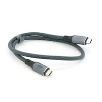 Кабель VEGGIEG V-U408, Type-C(Male) to Type-C(Male) PD cable, 240 Вт, струм 5 А, 40Gbps, Gray, довжина 0.5м, Box