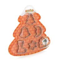 Форми для печива з нержавіючої сталі (різдвяні) 6 предметів / фігурки, Blister (Ялина)