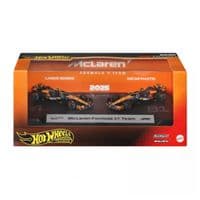 Масштабна модель автомобіля Hot Wheels набір з 2-х колекційних болідів McLaren Lando Norris та Oscar Piastri Formula 1 (JMM91)