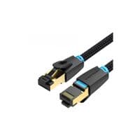 Патч-корд 3м, S/FTP cat 8 RJ-45 black Vention (IKGBI)