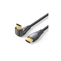 Кабель мультимедийный HDMI M to HDMI M 1.0m 4K60Hz 90° corner black Vention (ALRBF)