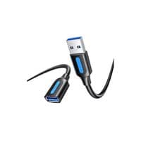Дата кабель USB 3.2 AM/AF 1.0m 10Gbps PVC black Vention (CBOBF)