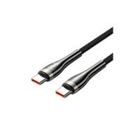 Дата кабель USB-C to USB-C 2.0m 5A nylon braided black Vention (CTYBH)