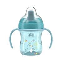 Поильник-непроливайка Chicco Training Cup 200 мл. от 6 месяцев (голубая) (06921.25)