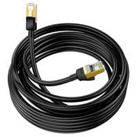 Патч-корд литой HOCO US02, FTP, RJ45, Cat.6, 5,0m, черный