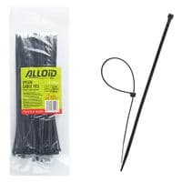 Стяжка Alloid 2.5х200мм, пластик, 100шт./уп., чорний (PC-25200B)