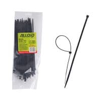 Стяжка Alloid 3.6х200мм, пластик, 100шт./уп., черный (PC-36200B)