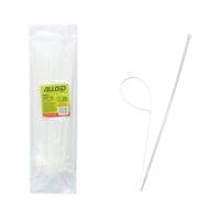 Стяжка Alloid 4.8х300мм, пластик, 100шт./уп., білий (PC-48300W)