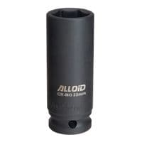 Торцева головка Alloid ударна, глибока, 1/2", 22мм (GUG-51122)