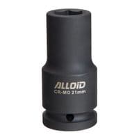 Торцева головка Alloid ударна, глибока, 3/4", 21мм (GUG-71121)