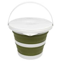 Відро складане Tribe Water Bucket Lid 5 л з кришкою olive (T-FJ-0049-olive)