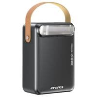 Батарея универсальная AWEI 80000mAh P102K 22,5W PD 2xUSB-C 3xUSB-A black (6954284026918)