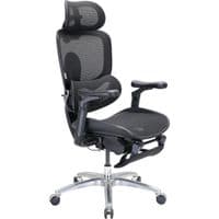 Офісне крісло Sihoo C300 LITE V2, Black, з підставкою для ног (C300-LITE-V2-B101-JT)