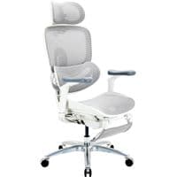 Офісне крісло Sihoo C300 LITE V2, White, з підставкою для ног (C300-LITE-V2-B102-JT)