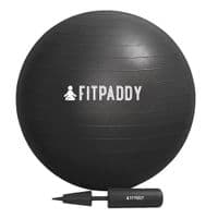 М'яч для фітнесу 65 см чорний GBALL65 FITPADDY