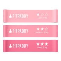Набір стрічкових еспандерів рожевий колір 3 шт. EBND02PK FITPADDY