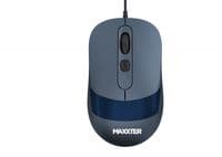 Мышка проводная Maxxter Mc-4B02-Bl, синяя