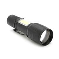 Ліхтарик BL-535, 3WLED+COB, CREE Q5, Zoom, 3 режими, алюміній, вбудований аккум, USB кабель, 98х24х20, Box