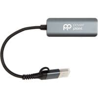 Перехідник PowerPlant USB-C to RJ45 Ethernet 1000Mbps (CA917266)