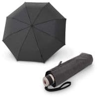 Парасоля Knirps Chrome Matt Manual Melange Black механічна, складана (Kn95-8041-4119)
