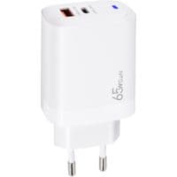 Зарядное устройство для XoKo 1xUSB-C PD65W + 1xUSB QC3.0 GaN white (XK-QC-620)